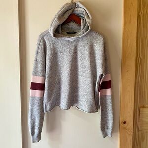 Abercrombie Color Block Cut-Off Hoodie